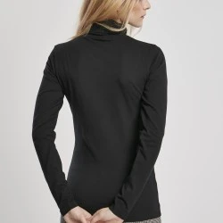 Дамска блуза в черно Urban Classics Ladies Basic Turtleneck