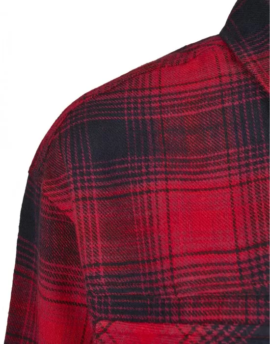 Дамска риза в тъмносиньо и червено Urban Classics Ladies Check Overshirt, Блузи - Hoodstyle.bg