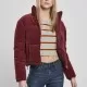 Дамско яке в червено от Urban Classics Ladies Corduroy Puffer, Якета - Hoodstyle.bg
