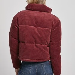 Дамско яке в червено от Urban Classics Ladies Corduroy Puffer