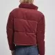 Дамско яке в червено от Urban Classics Ladies Corduroy Puffer, Якета - Hoodstyle.bg