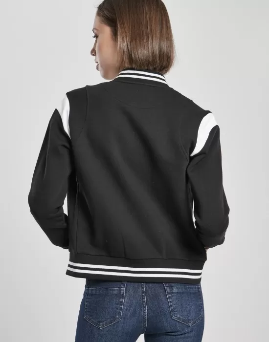 Дамско колежанско яке в черно от Urban Classics Ladies, Якета - Hoodstyle.bg