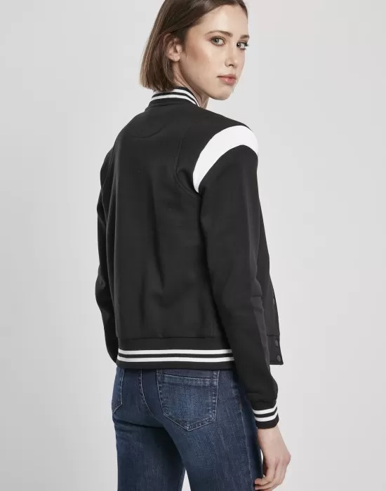 Дамско колежанско яке в черно от Urban Classics Ladies, Якета - Hoodstyle.bg