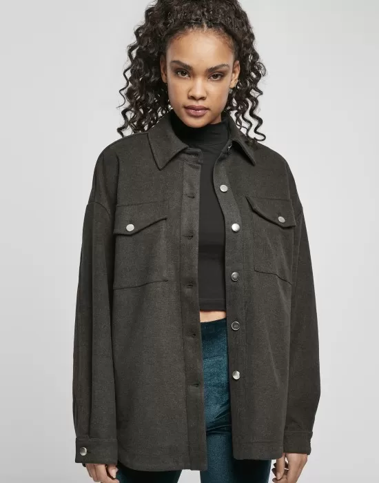 Дамска риза в тъмносив цвят Urban Classics, Жилетки - Hoodstyle.bg
