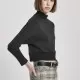 Дамска блуза в черно Urban Classics Ladies Interlock Short Turtleneck Crew, Блузи - Hoodstyle.bg