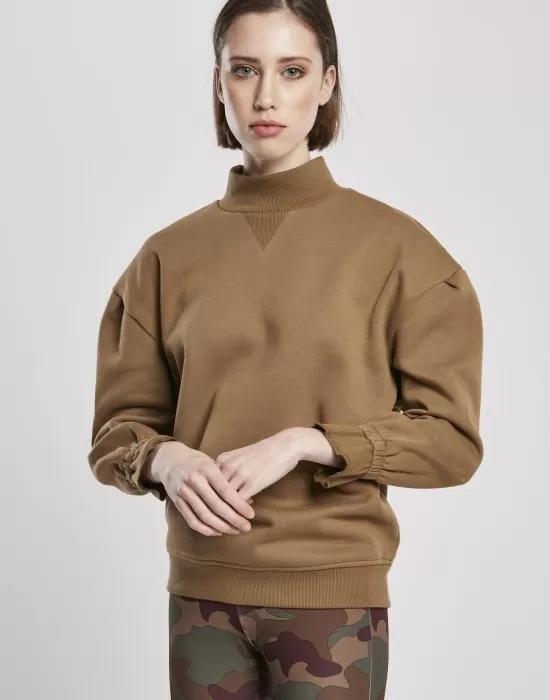 Дамска блуза в  бежово Urban Classics Ladies Turtleneck Crew, Блузи - Hoodstyle.bg