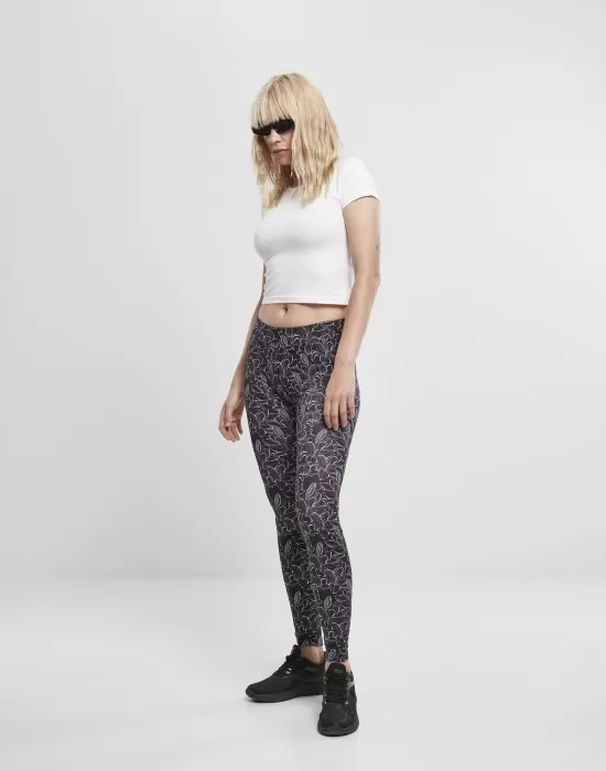 Дамски клин Urban Classics Ladies AOP Leggings, Клинове - Hoodstyle.bg