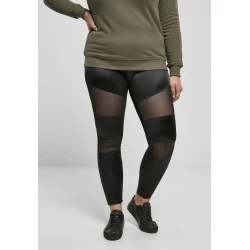 Дамски клин в черно Ladies Shiny Tech Mesh Leggings