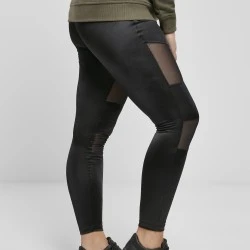Дамски клин в черно Ladies Shiny Tech Mesh Leggings