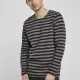 Мъжка блуза в черно и бежово Urban Classics Regular Stripe LS, Блузи - Hoodstyle.bg