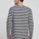 Мъжка блуза в черно и бяло Urban Classics Regular Stripe LS, Блузи - Hoodstyle.bg