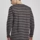 Мъжка блуза в черно и бежово Urban Classics Regular Stripe LS, Блузи - Hoodstyle.bg