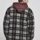 Мъжко карирано яке в черно Urban Classics Plaid Teddy Lined, Якета Пролет / Есен - Hoodstyle.bg