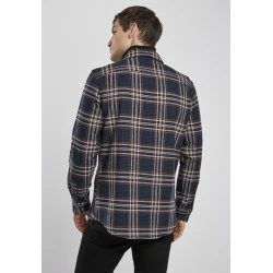 Мъжка риза в тъмносиньо каре от Urban Classics Checked Campus Shirt 