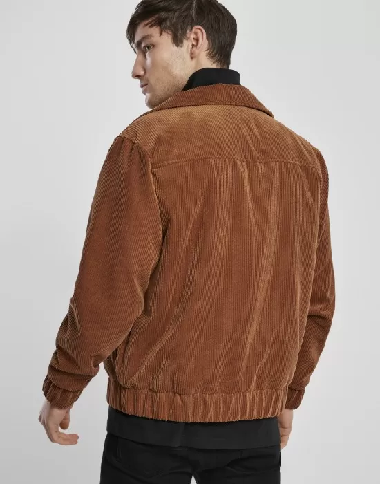 Мъжко яке в кафяво Urban Classics Boxy Corduroy, Якета - Hoodstyle.bg
