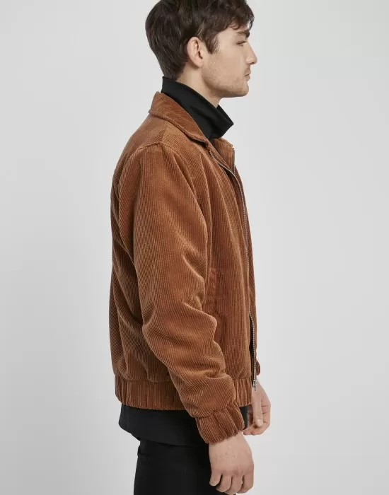 Мъжко яке в кафяво Urban Classics Boxy Corduroy, Якета - Hoodstyle.bg