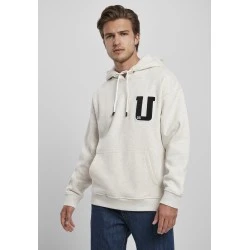 Мъжки суичър Urban Classics Frottee Patch в светлосив цвят