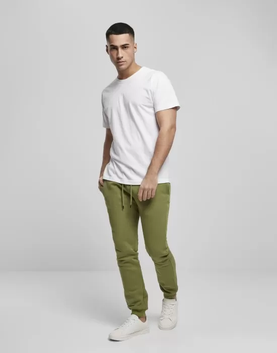Мъжко долнище в масленозелен цвят Urban Classics от органичен памук, Долнища - Hoodstyle.bg