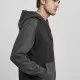 Мъжки суичър Urban Classics 2-Tone в черен и тъмносив цвят, Суичъри - Hoodstyle.bg
