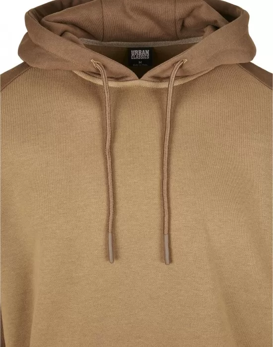 Мъжки суичър Urban Classics 2-Tone в кафяво midground/darkground, Суичъри - Hoodstyle.bg