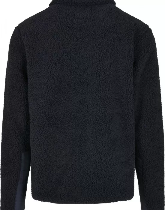 Мъжко яке Urban Classics Sherpa в тъмносин цвят, Якета Пролет / Есен - Hoodstyle.bg