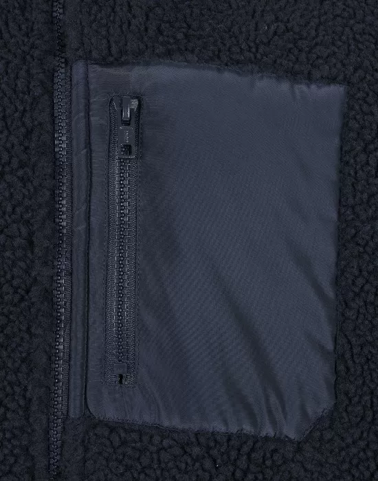 Мъжко яке Urban Classics Sherpa в тъмносин цвят, Якета Пролет / Есен - Hoodstyle.bg