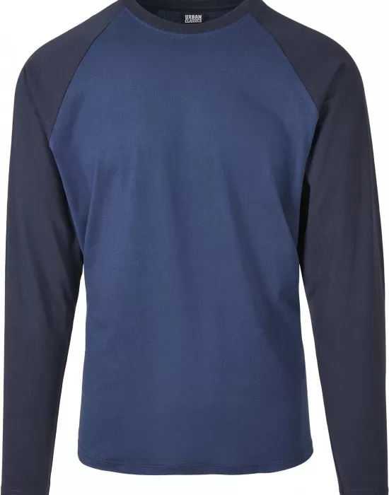 Мъжка блуза Urban Classics LS в синьо darkblue/midnightnavy, Блузи - Hoodstyle.bg