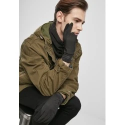 Ръкавици Urban Classics Logo Cuff Performance в черен цвят