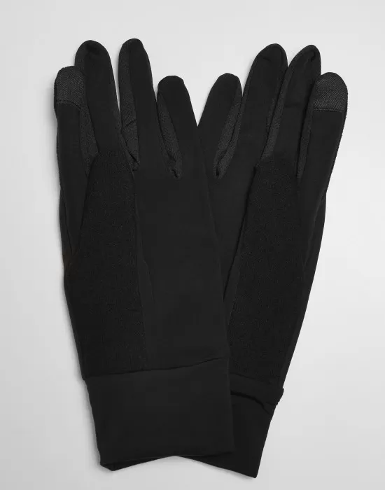 Ръкавици Urban Classics Logo Cuff Performance в черен цвят, Аксесоари - Hoodstyle.bg