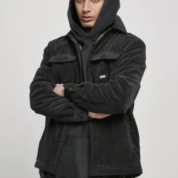 Мъжко яке в черно от Urban Classics Corduroy Shirt 