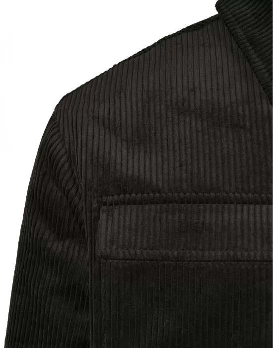 Мъжко яке в черно от Urban Classics Corduroy Shirt, Якета Пролет / Есен - Hoodstyle.bg