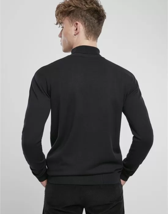 Мъжко поло в черен цвят Urban Classics Basic Turtleneck Sweater, Блузи - Hoodstyle.bg