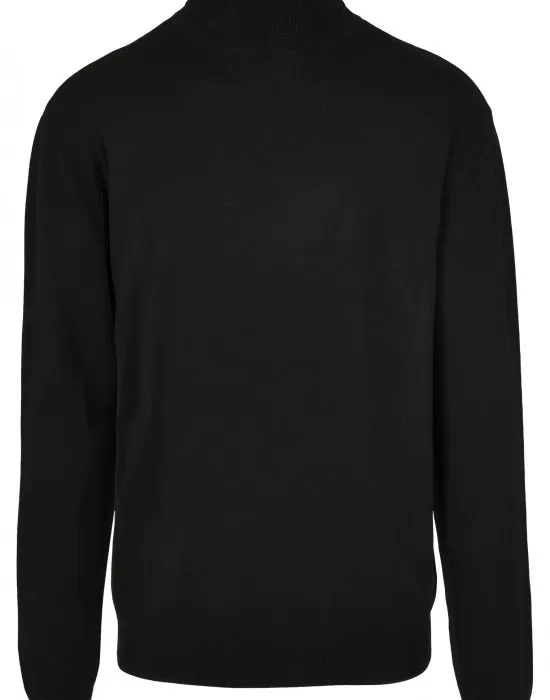 Мъжко поло в черен цвят Urban Classics Basic Turtleneck Sweater, Блузи - Hoodstyle.bg