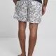 Мъжки къси панталони в черно и бяло Urban Classics Low Block Pattern Swim Shorts, Къси панталони - Hoodstyle.bg