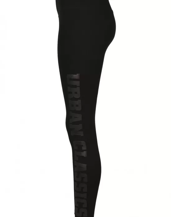 Дамски клин в черно от Urban Classics Ladies High Waist Branded, Клинове - Hoodstyle.bg