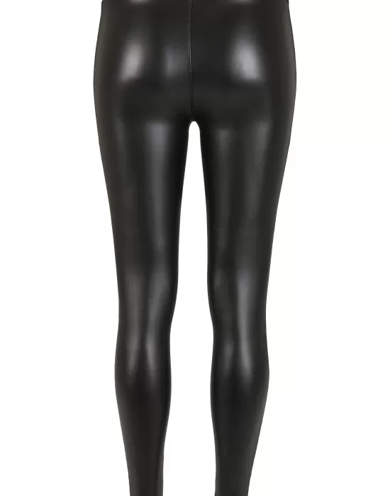 Дамски клин в черно от Urban Classics Ladies Tech Mesh Faux Leather, Клинове - Hoodstyle.bg