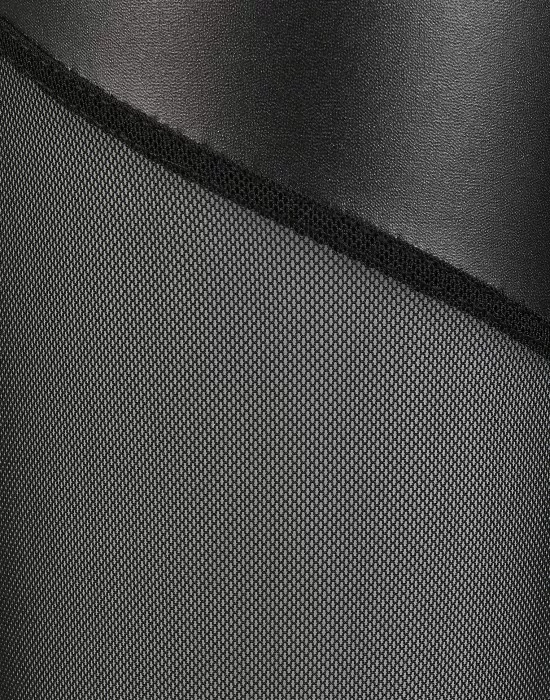 Дамски клин в черно от Urban Classics Ladies Tech Mesh Faux Leather, Клинове - Hoodstyle.bg