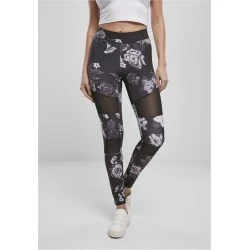 Дамски клин в черно от Urban Classics Ladies Tech Mesh AOP 