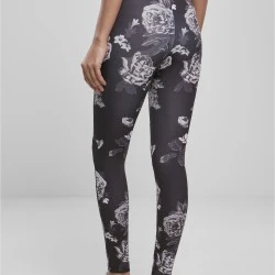 Дамски клин в черно от Urban Classics Ladies Tech Mesh AOP 