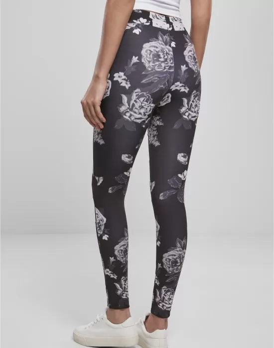 Дамски клин в черно от Urban Classics Ladies Tech Mesh AOP, Клинове - Hoodstyle.bg