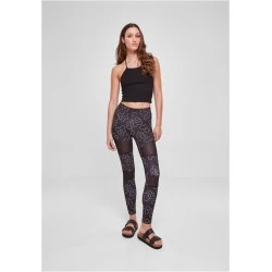 Дамски клин в черен цвят Urban Classics Ladies AOP Leggings