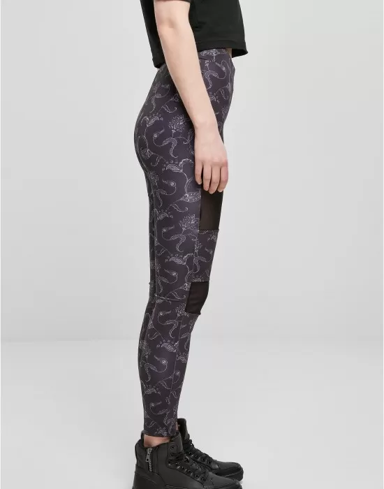 Дамски дълъг клин Ladies Leggings blackpaisley, Клинове - Hoodstyle.bg