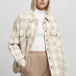 Дамска леко подплатена риза в цвят екрю Ladies Flanell Padded Overshirt
