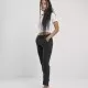 Дамски дънки в черно от Urban Classics Ladies High Waist Knitted Denim Chino, Дънки - Hoodstyle.bg