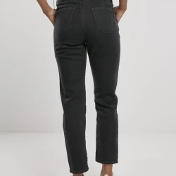  Дамски дънки в черно от Urban Classics Ladies High Waist Knitted Denim Chino