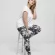 Дамски клин в черно-бяло Urban Classics Ladies Tie Dye Leggings, Клинове - Hoodstyle.bg