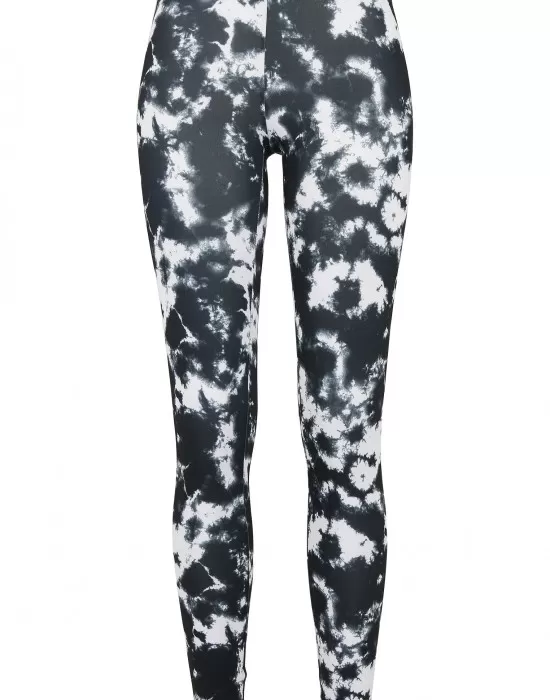 Дамски клин в черно-бяло Urban Classics Ladies Tie Dye Leggings, Клинове - Hoodstyle.bg