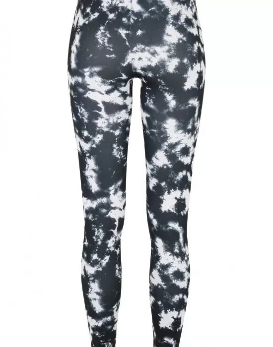 Дамски клин в черно-бяло Urban Classics Ladies Tie Dye Leggings, Клинове - Hoodstyle.bg