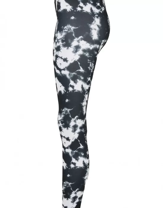 Дамски клин в черно-бяло Urban Classics Ladies Tie Dye Leggings, Клинове - Hoodstyle.bg