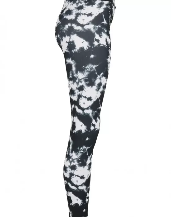 Дамски клин в черно-бяло Urban Classics Ladies Tie Dye Leggings, Клинове - Hoodstyle.bg
